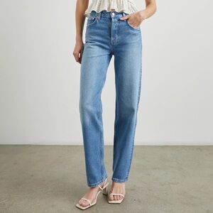 Light Blue Straight Leg Jeans
